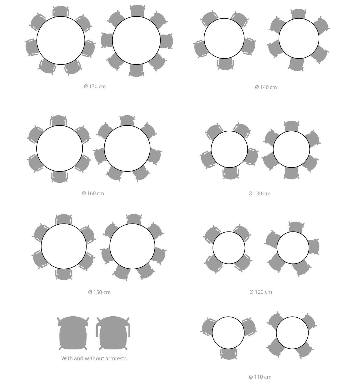 SWAY Table Slim 3-Tabletops