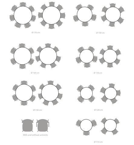SWAY Table Slim 3-Tabletops
