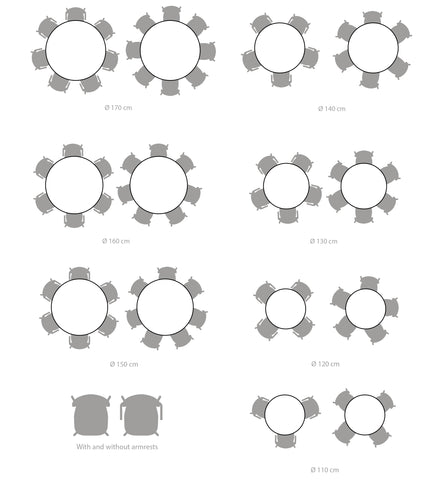 SWAY Table Slim 3-Tabletops