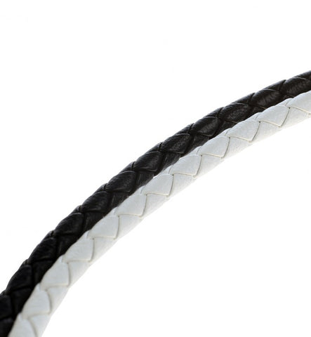 WALNUT BLACK BRAIDED LEATHER Lightning Cable (MFi)