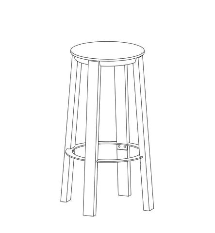 WORKER Stool Natural