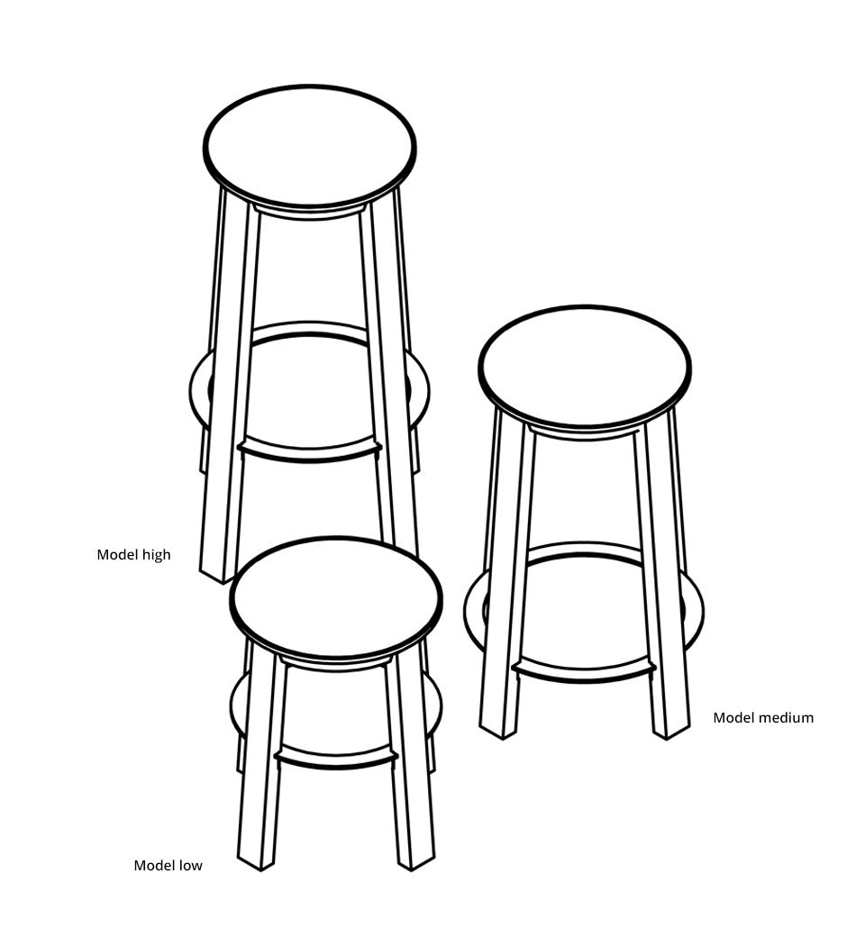 WORKER Stool White