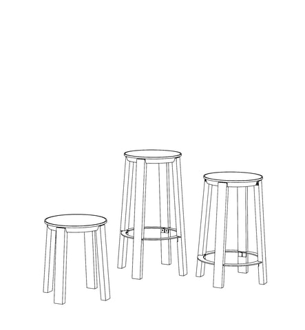 WORKER Stool Natural