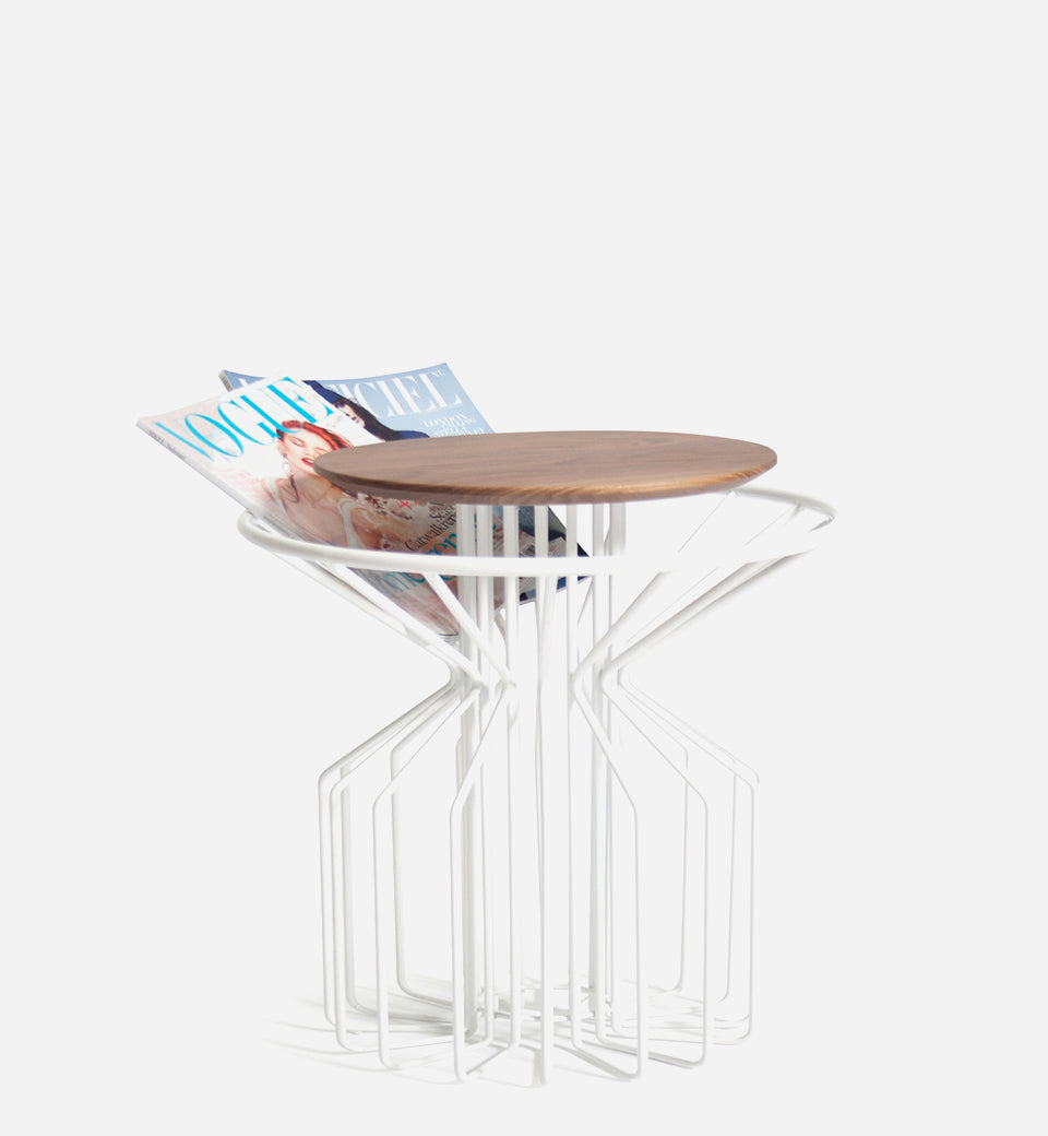 AMARANT Side Table Low - White