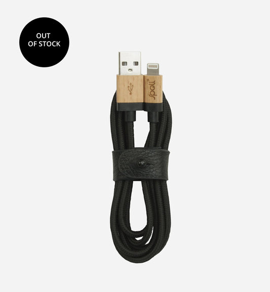 MAPLE BLACK FABRIC Lightning Cable (MFi)