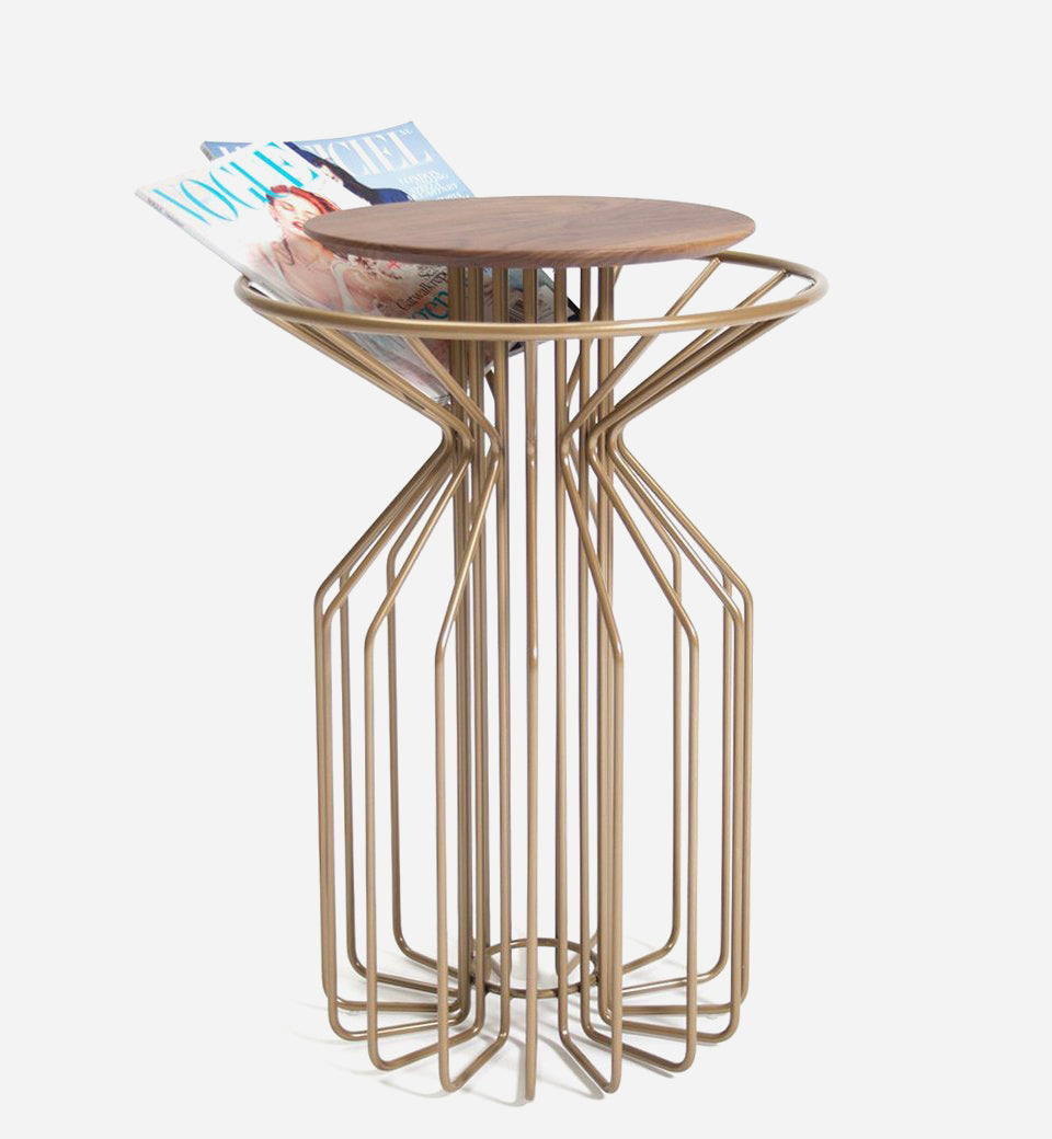AMARANT Side Table - Perl Gold