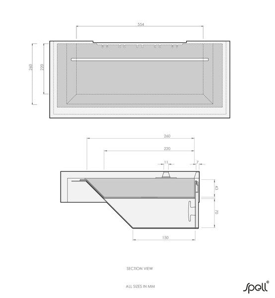 STAGE Charging Shelf - Walnut