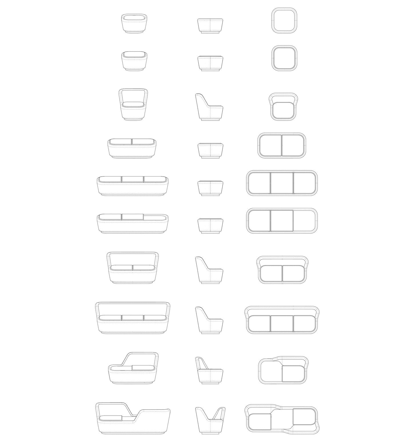 SHUFFLE Three Seat Sofa