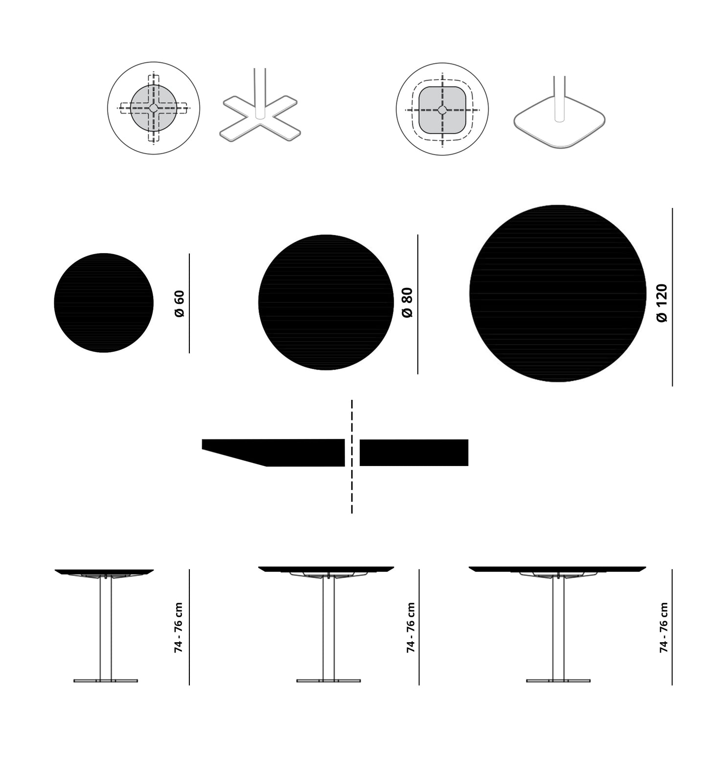 BLUSH table Squircle