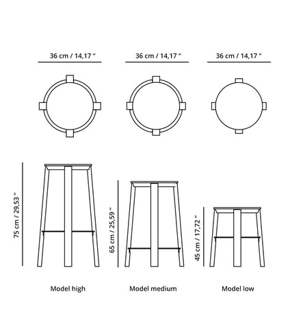 WORKER Stool Natural